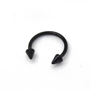 Black Spike Nose Ring